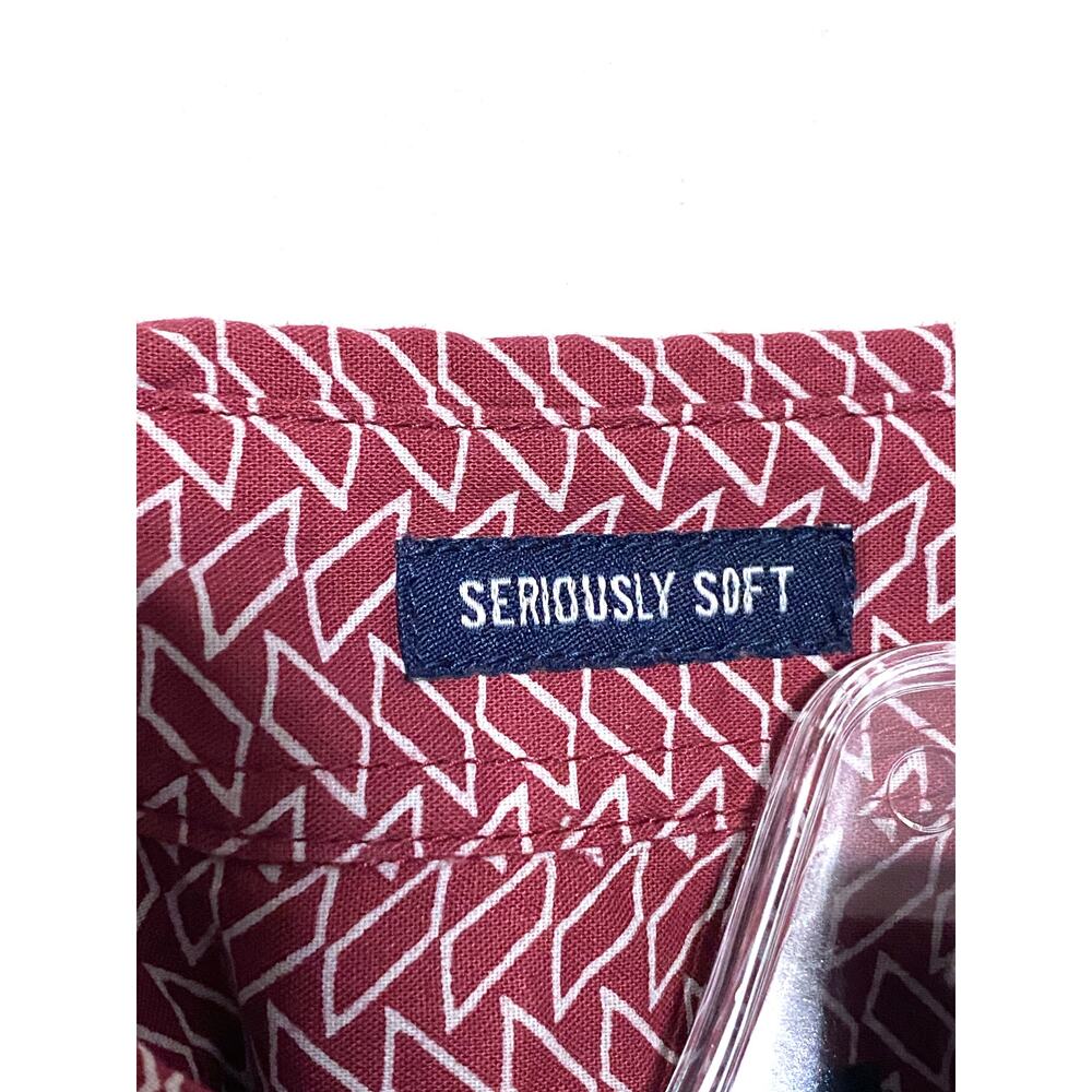 American Eagle Seriously Soft LS Button Shirt Men… - image 7